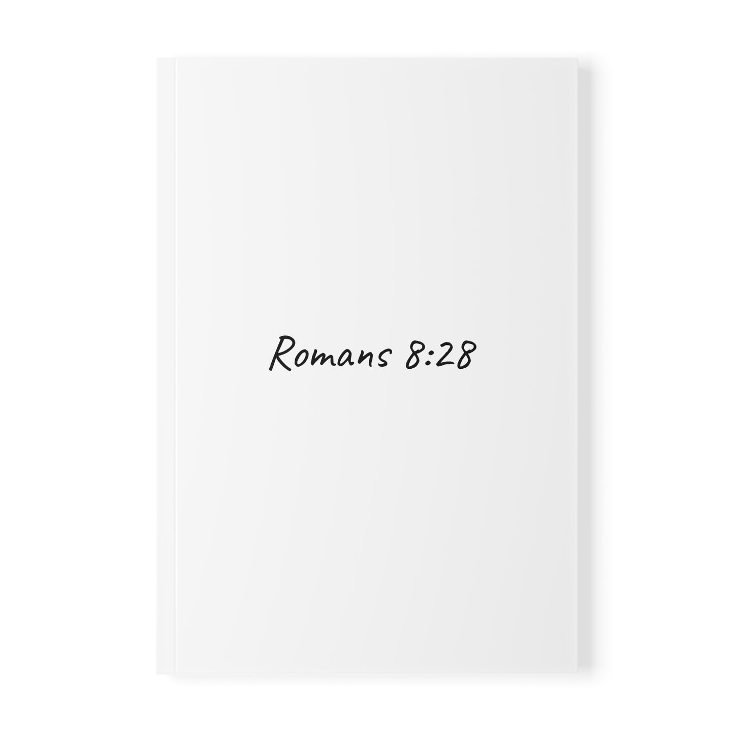 Romans 8:28 Softcover Journal Notebook