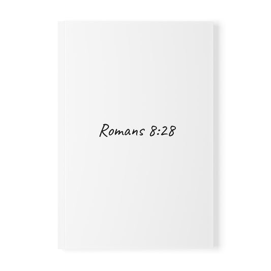 Romans 8:28 Softcover Journal Notebook