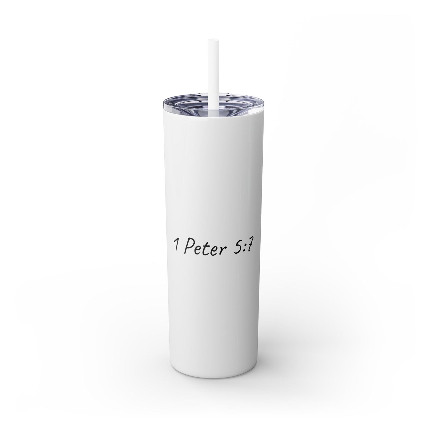 1 Peter 5:7 20oz Insulated Tumbler