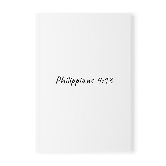 Philippians 4:13 Softcover Journal Notebook