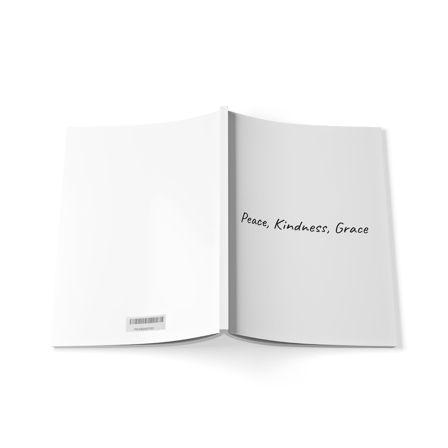 Peace, Kindness, Grace Softcover Journal Notebook