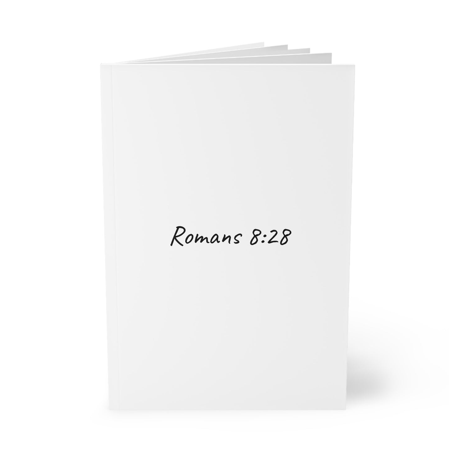 Romans 8:28 Softcover Journal Notebook