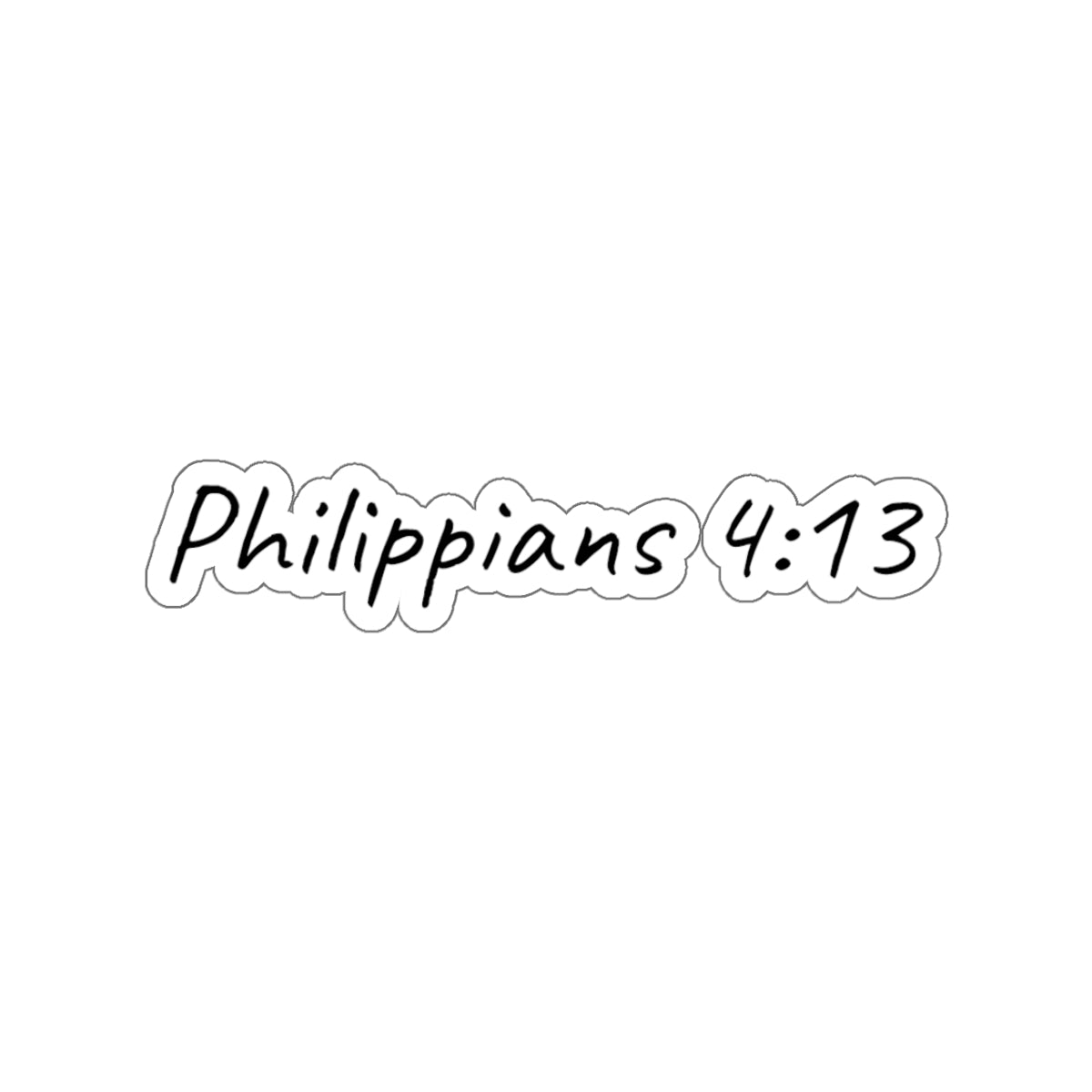 Philippians 4:13 Inspirational Kiss-Cut Stickers