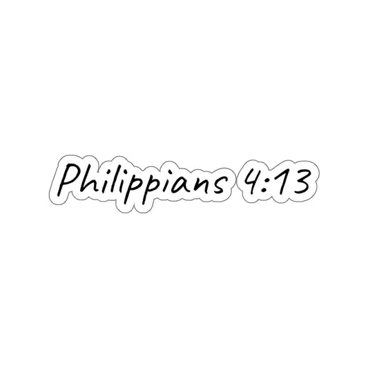 Philippians 4:13 Inspirational Kiss-Cut Stickers