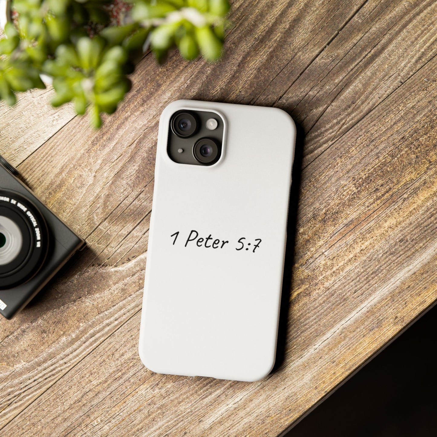 1 Peter 5:7 Inspiring Phone Case