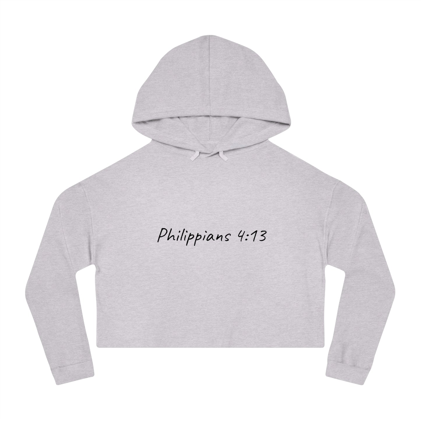 Philippians 4:13 Cropped Hoodie