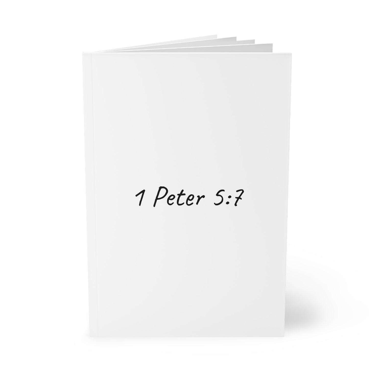 1 Peter 5:7 Softcover Journal Notebook