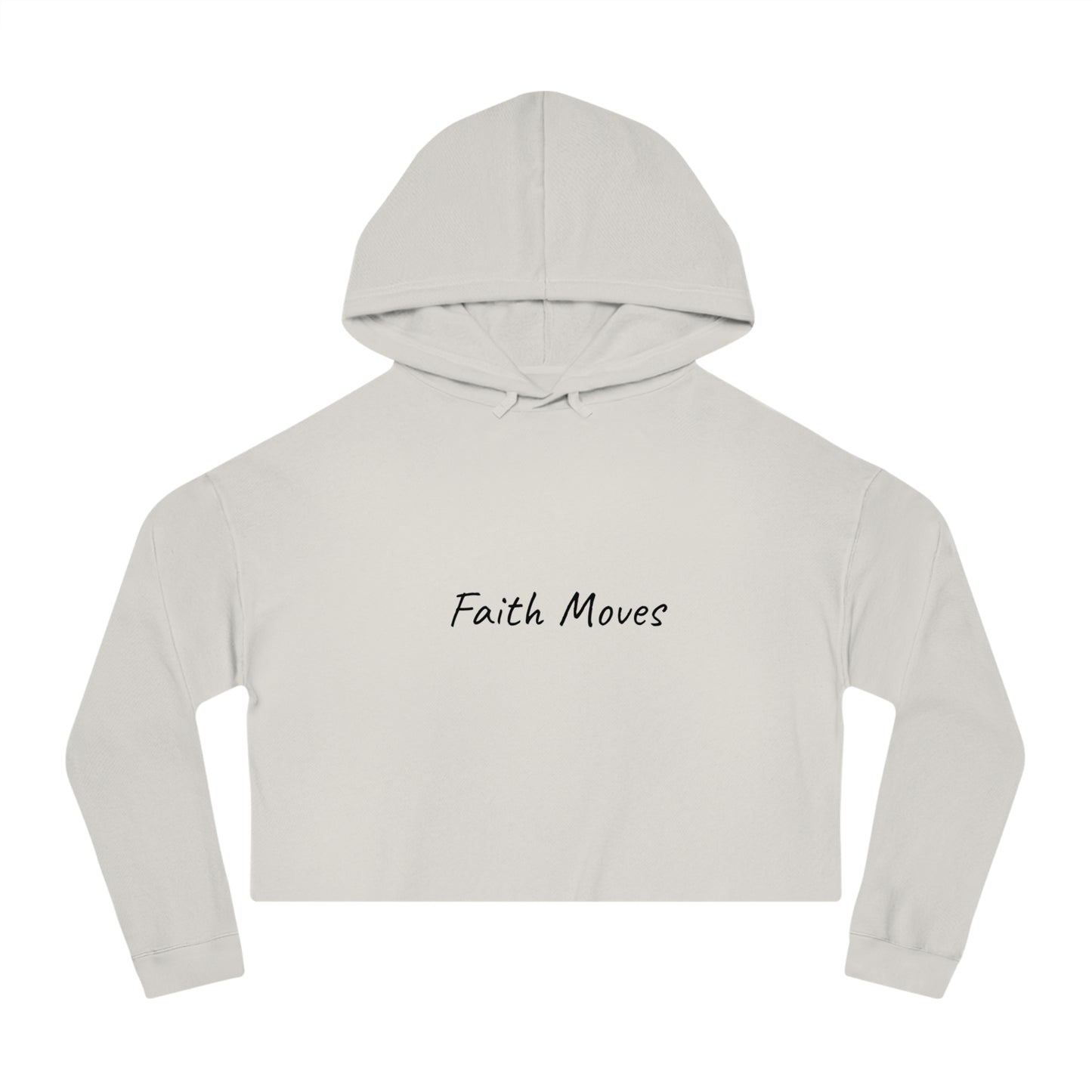 Faith Moves Cropped Hoodie