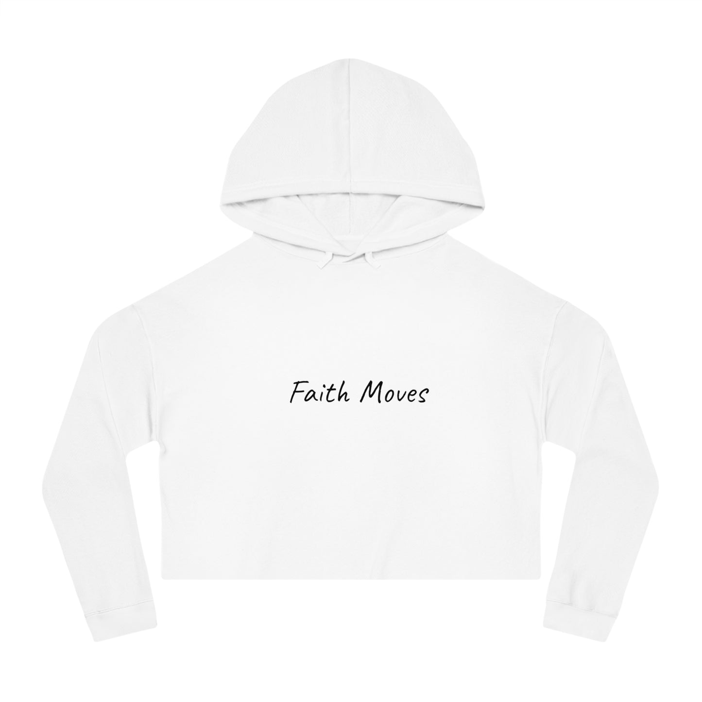 Faith Moves Cropped Hoodie