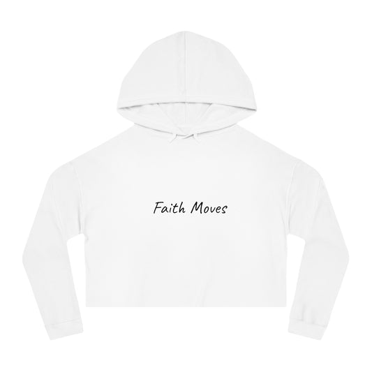 Faith Moves Cropped Hoodie