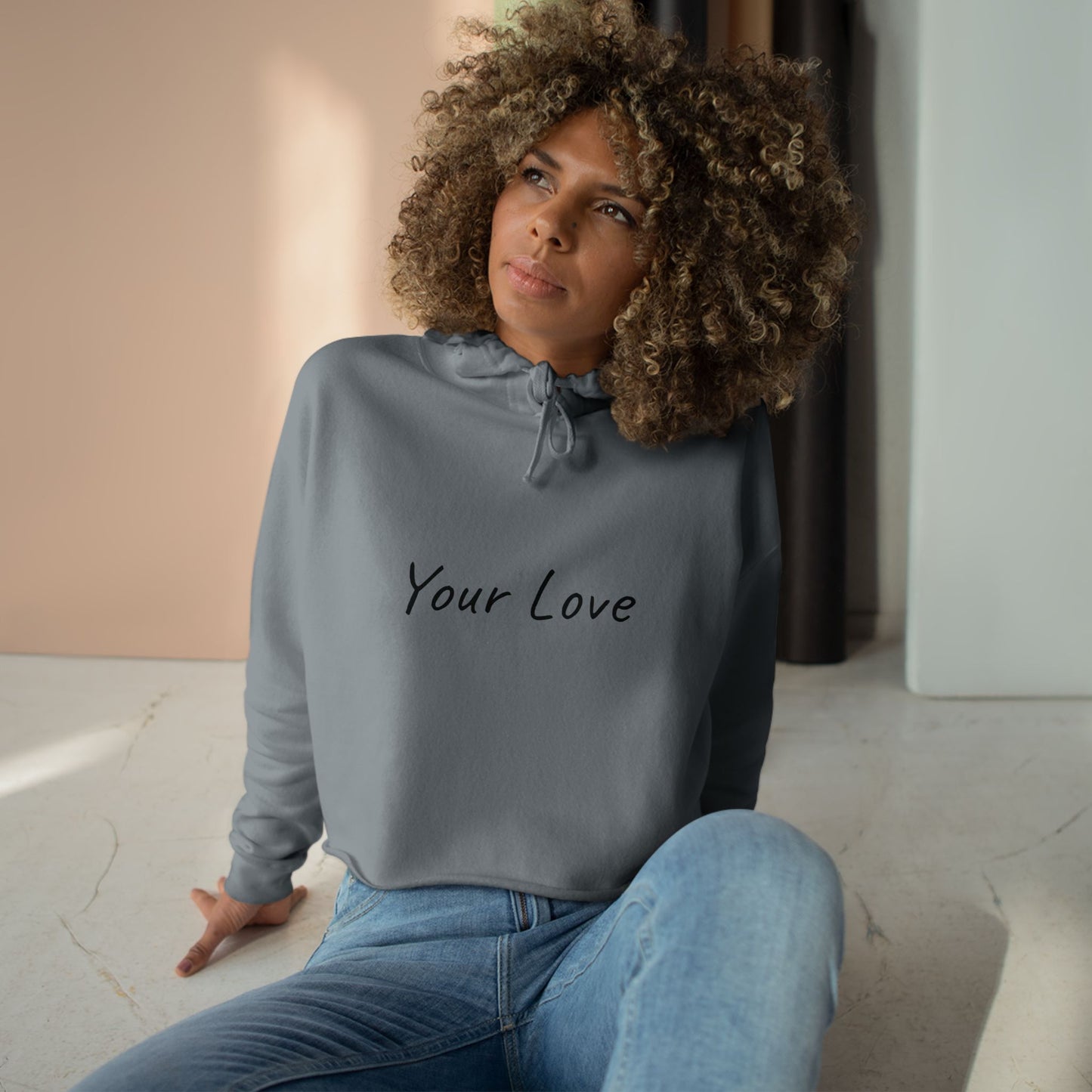 Your Love Cropped Hoodie