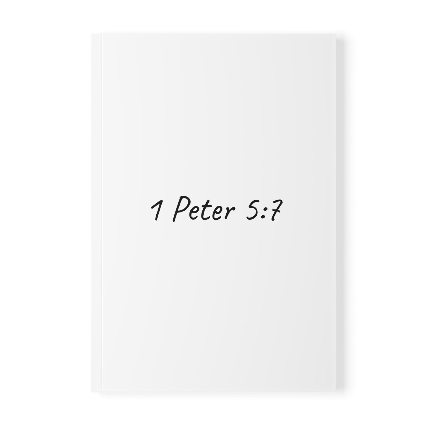 1 Peter 5:7 Softcover Journal Notebook