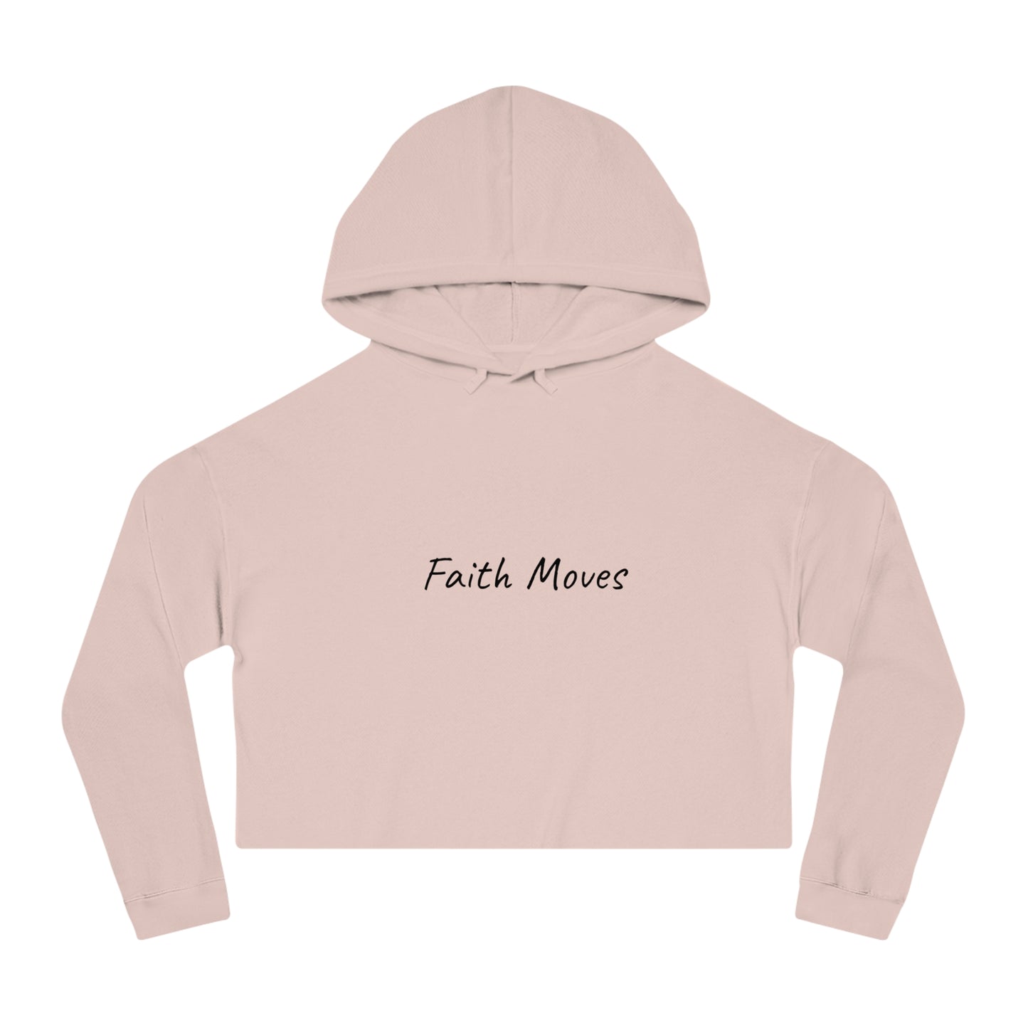 Faith Moves Cropped Hoodie