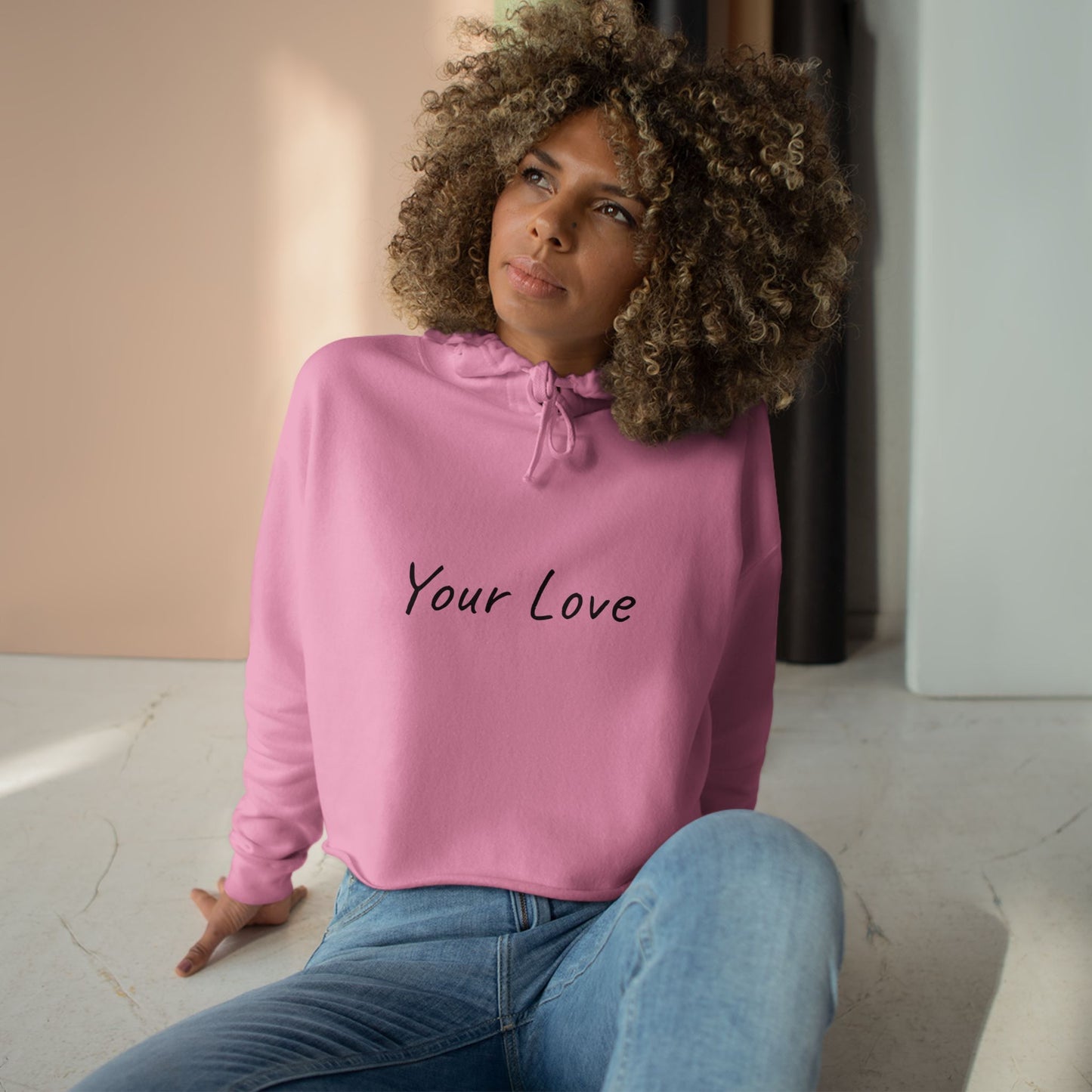 Your Love Cropped Hoodie