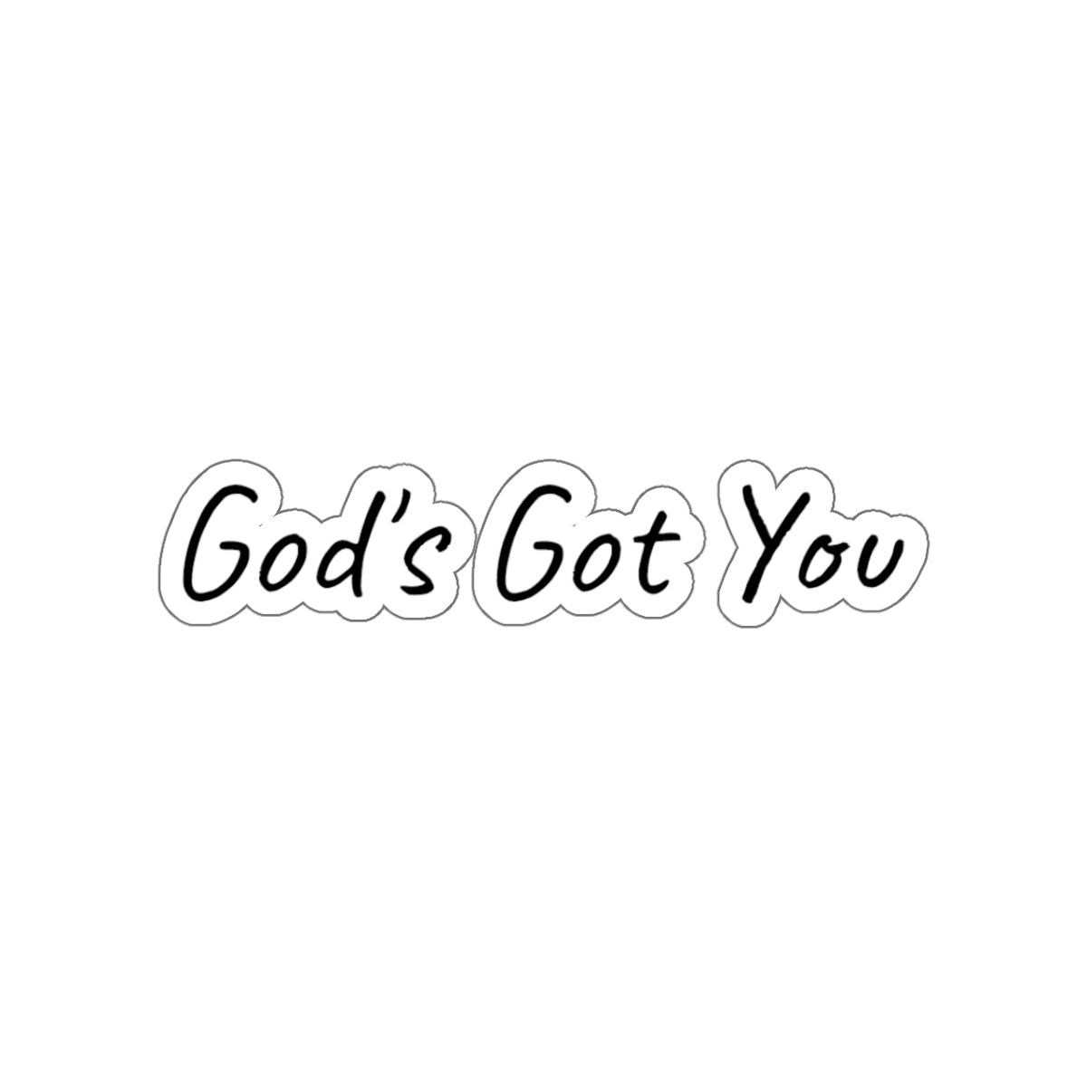 God's Got You Inspirational Kiss-Cut Stickers