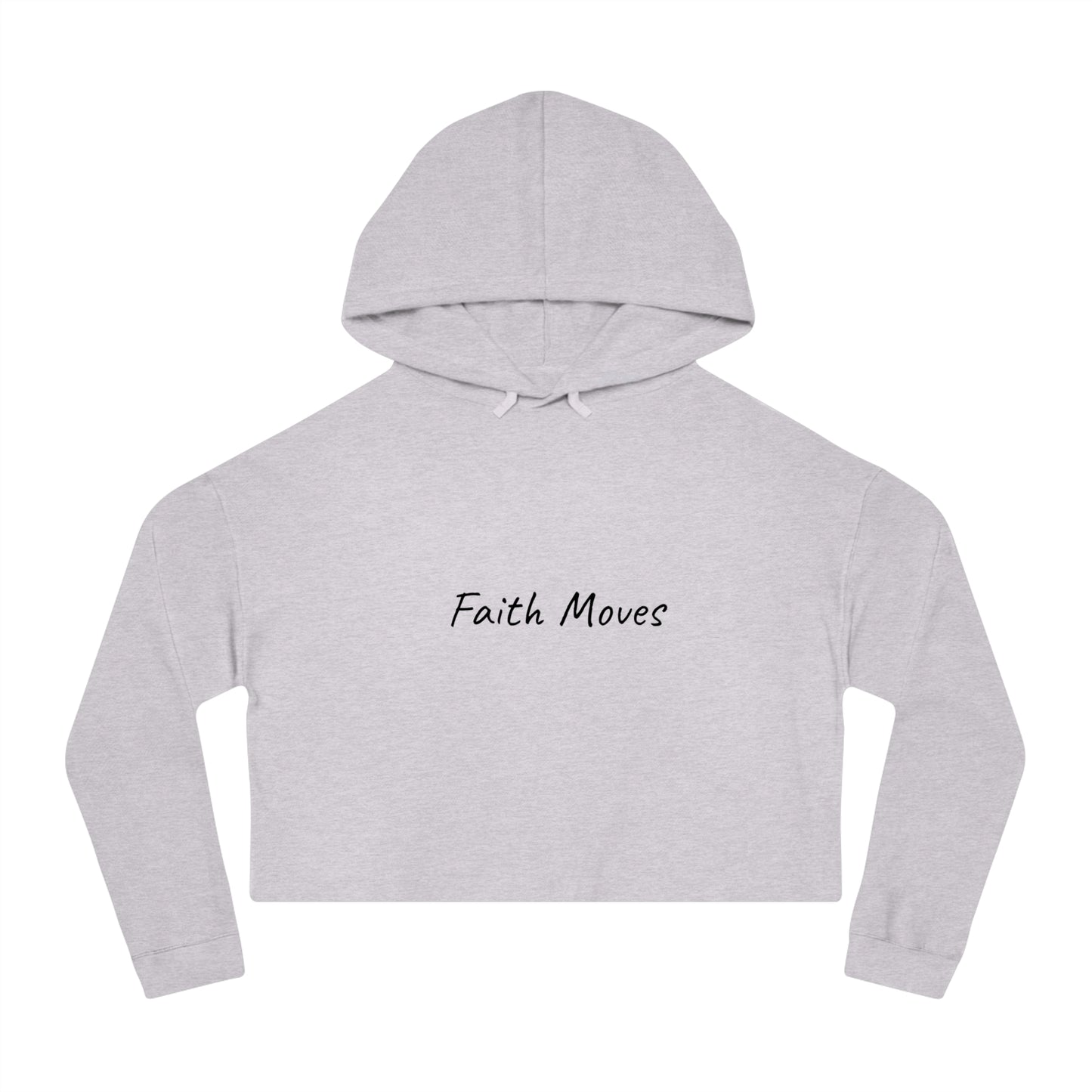 Faith Moves Cropped Hoodie