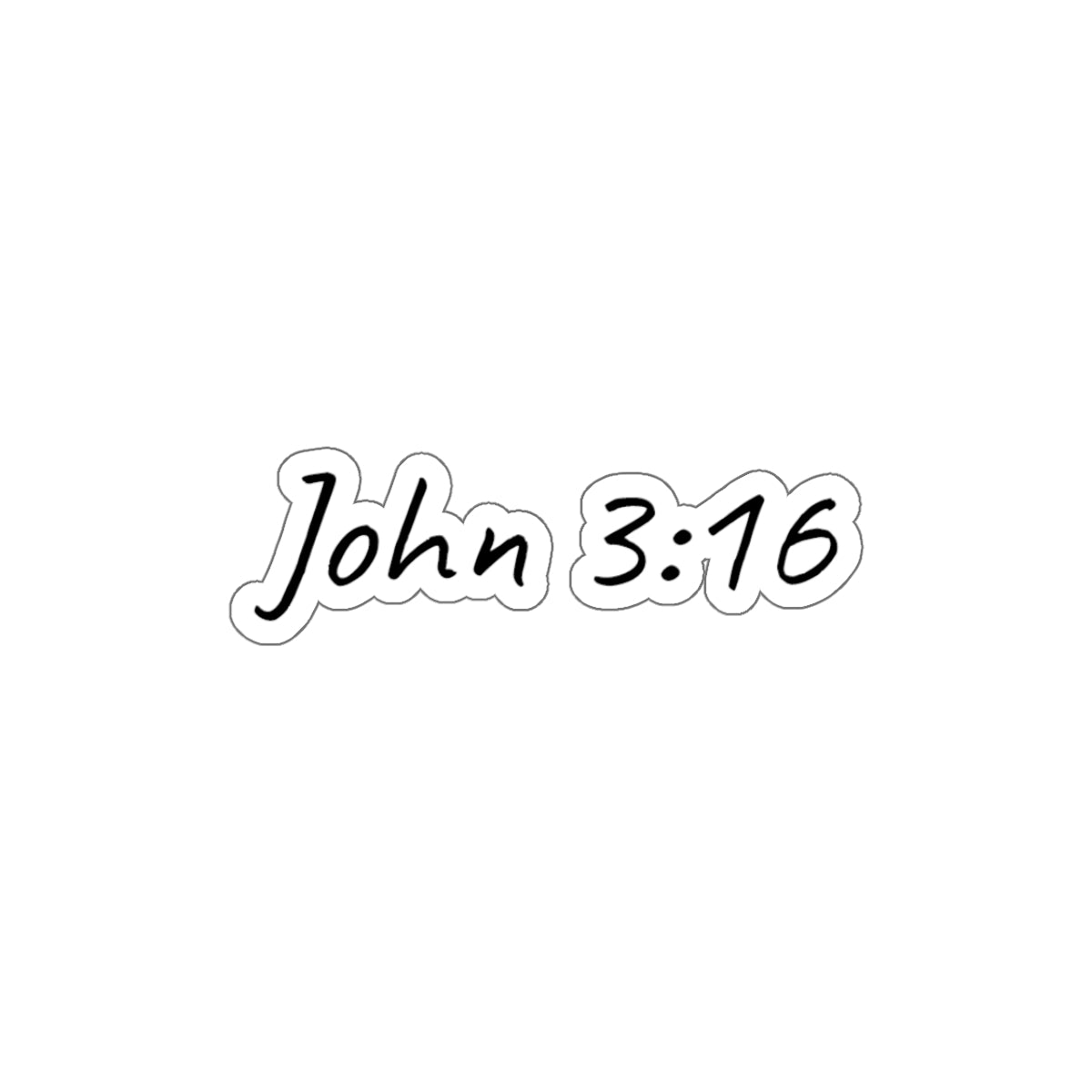 John 3:16 Inspirational Kiss-Cut Stickers