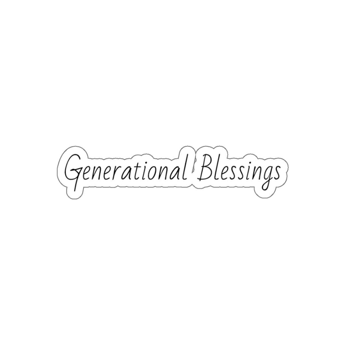 Generational Blessing Inspirational Kiss-Cut Stickers