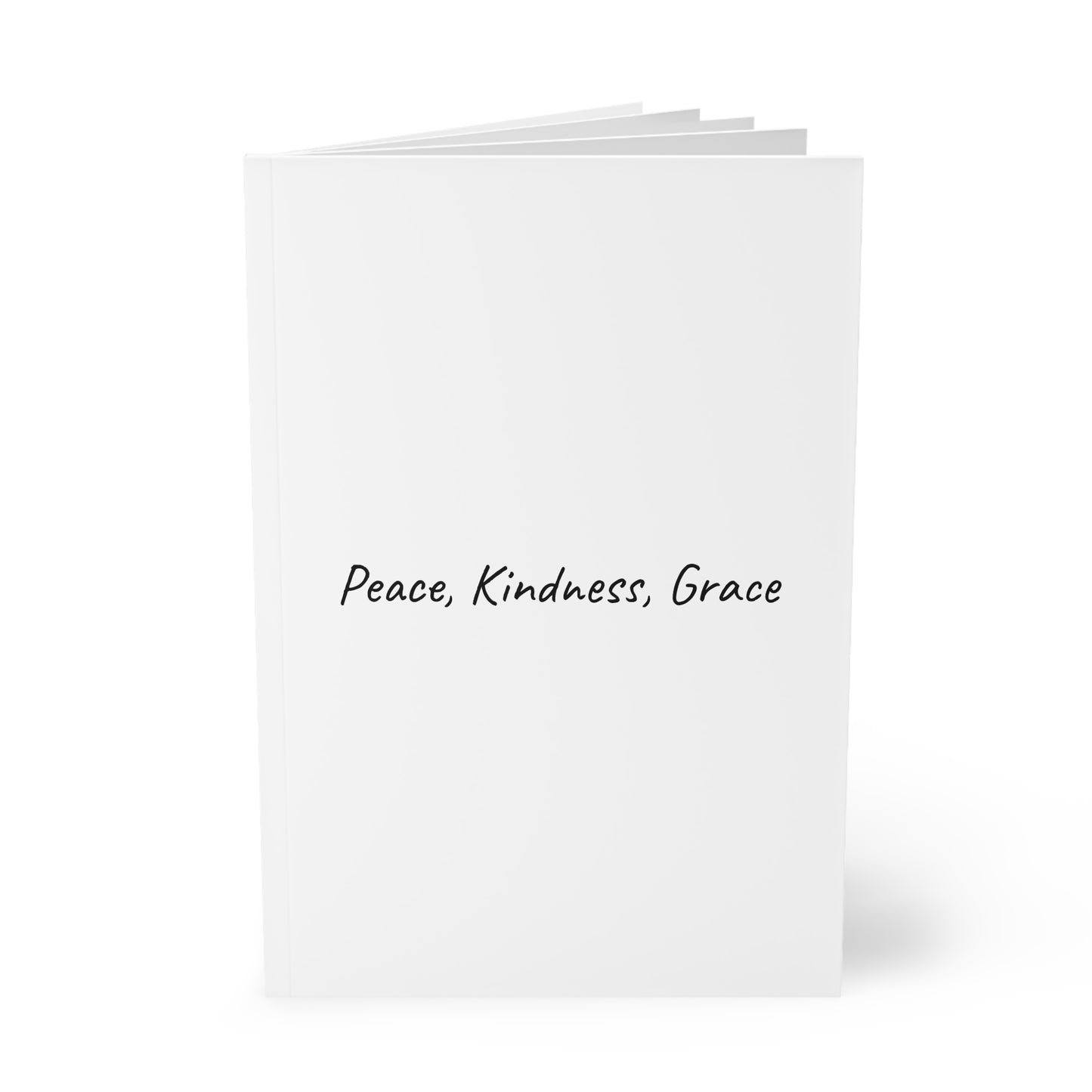 Peace, Kindness, Grace Softcover Journal Notebook